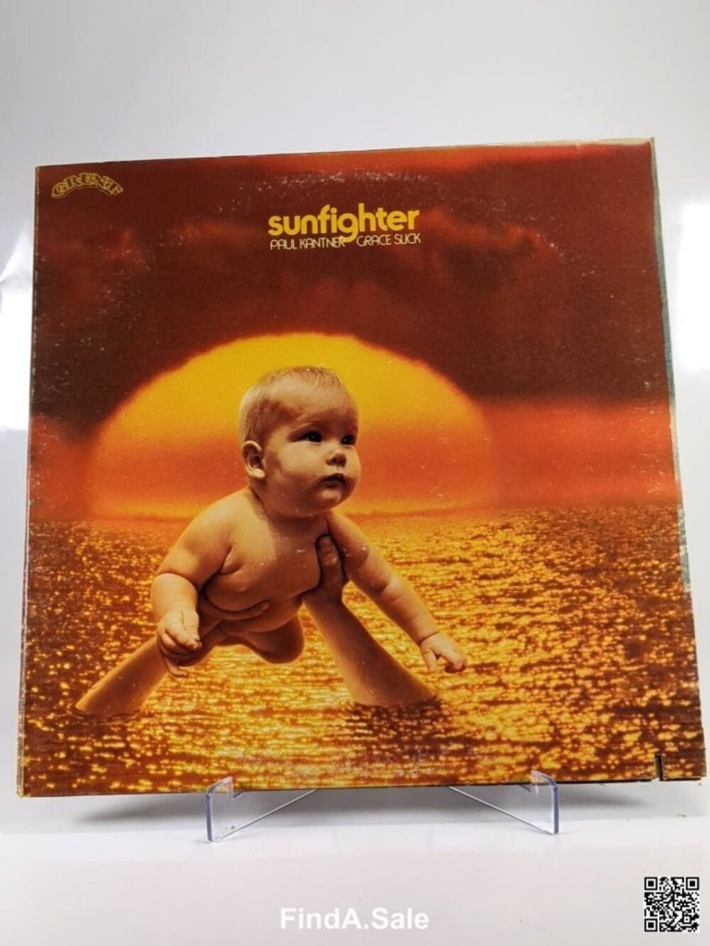 Sunfighter Vinyl Record, Paul Kantner & Grace Slick, 1971